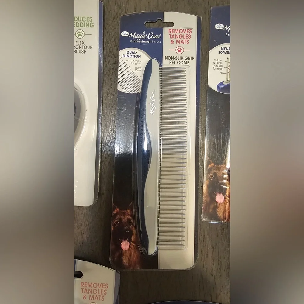 Variety of 5 Four Paws Magic Coat Professional Series Grooming Tools